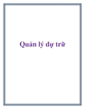 Quản lý dự trữ