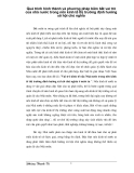 Quá trình hình thành và phương pháp nắm bắt vai trò của nhà nước trong nền kinh tế thị trường định hướng xã hội chủ nghĩa