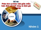 Tiểu luận đề tài: Phân tích sự khác biệt giữa chiến lược định giá hớt váng và định giá thâm nhập