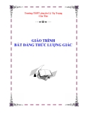 Giáo trình: Bất Đẳng Thức Lượng Giác