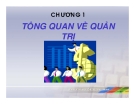 Bài giảng về quản trị - Trương Thị Thanh Nhàn