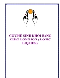 Cơ chế sinh khối bằng chất lỏng ion ( Lonic Liquids )