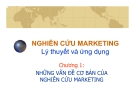 NGHIÊN CỨU MARKETING - Lý thuyết và ứng dụng