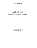 Nuôi bò thịt Kỹ thuật - Kinh nghiệm - Hiệu quả (PGS TS Đinh Văn Cải)