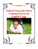 Oxford University Press Common Errors In English Usage