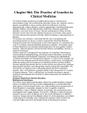 Chapter 064. The Practice of Genetics in Clinical Medicine