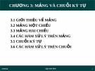 Lập trình Web-Chương 3: Mảng và chuỗi ký tự