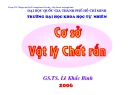 Cơ sở Vật lý chất rắn - GS.TS Lê Khắc Bình