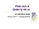 Phân tích và Quản lý rủi ro