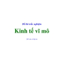 Đề thi trắc nghiệm môn Kinh tế vĩ mô có đáp án