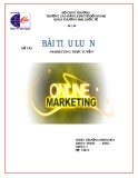 Luận văn đề tài: Marketing trực tuyến