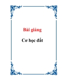 Bài giảng Cơ học đất.