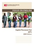 Focus on English