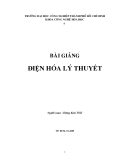 Bài giảng điện hóa lý thuyết