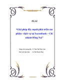 Đề tài “Giải pháp đẩy mạnh phát triển sản phẩm - dịch vụ tại Sacombank – Chi nhánh Đồng Nai”