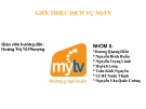 Giới thiệu dịch vụ MyTV