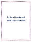 Giáo trình: Lý thuyết ngôn ngữ hình thức và ôtômát