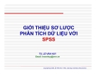 Giới thiệu sơ lược phân tích dữ liệu với SPSS