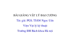 Bài giảng vật lý đại cương