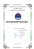 BÁO CÁO KHOA HỌC: INTERNSHIP REPORT