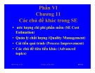 Chương 11 Các chủ đề khác trong SE