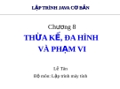 Bài giảng Lập trình java cơ bản: Chương 8 - Lê Tân