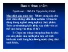 Bao bì thực phẩm