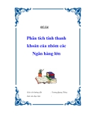  Đề tài: Phân tích tính thanh khoản của nhóm các Ngân hàng lớn