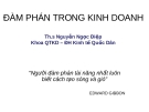 Bài giảng Đàm phán trong kinh doanh - TS. Nguyễn Ngọc Điệp