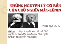 Đề tài: Học thuyết kinh tế về Chủ nghĩa tư bản độc quyền và Chủ nghĩa tư bản độc quyền nhà nước