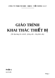 Giáo trình khai thác thiết bị