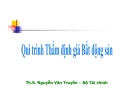 Quy trình thẩm định giá bất động sản