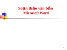 Soạn thảo văn  bản Microsoft Word