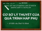 đề tài : CƠ SỞ LÝ THUYẾT CỦA QUÁ TRÌNH HẤP PHỤ