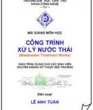 Giáo trình học CÔNG TRÌNH XỬ LÝ NƯỚC THẢI 