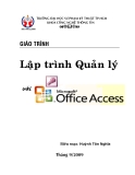 Giáo trình Lập trình quản lý với Microsoft Access 