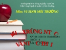 đề tài : " KHỬ TRÙNG NƯỚC VÀ NƯỚC THẢI "