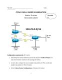 CCNA1 SKILL BASED EXAMINATION - Number 8