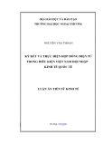 Luận văn: KÝ KẾT VÀ THỰC HIỆN HỢP ĐỒNG ĐIỆN TỬ TRONG ĐIỀU KIỆN VIỆT NAM HỘI NHẬP KINH TẾ QUỐC TẾ