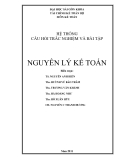 Hệ thống câu hỏi trắc nghiệm và bài tập Nguyên lý kế toán