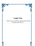 Luận Văn: “ Quản lý giá của mặt hàng xăng dầu trong điều kiện hội nhập kinh tế quốc tế”