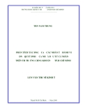 Luận văn:  PHÂN TÍCH TÁC ĐỘNG CỦA CÁC NHÂN TỐ HÀNH VI ĐẾN QUYẾT ĐỊNH CỦA NHÀ ĐẦU TƯ CÁ NHÂN TRÊN THỊ TRƯỜNG CHỨNG KHOÁN TP.HỒ CHÍ MINH