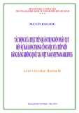 Luận văn: Tác động của thực tiễn quản trị nguồn nhân lực đến sự hài lòng trong công việc của tiếp viên hãng hàng không Quốc gia Việt Nam (Vietnam Airlines)