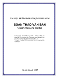 TÀI LIỆU HƯỚNG DẪN SỬ DỤNG PHẦN MỀM SOẠN THẢO VĂN BẢN OpenOffice.org