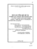 Báo cáo: Nghiên cứu, chế tạo xe nông dụng phục vụ vận chuyển ở khu vực nông thôn