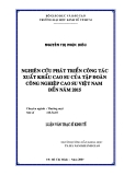 đề tài: " nghiên cứu phát triển công tác xuất khẩu cao su của tập đ0àn công nghiệp cao su VN" 