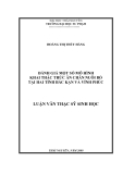 Luận văn: ĐÁNH GIÁ MỘT SỐ MÔ HÌNH KHAI THÁC THỨC ĂN CHĂN NUÔI BÕ TẠI HAI TỈNH BẮC KẠN VÀ VĨNH PHÚC