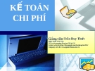 Bài giảng về Kế toán chi phí