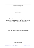 Luận văn: NGHIÊN CỨU HIỆU QUẢ SỬ DỤNG DUNG DỊCH ĐIỆN HOẠT HOÁ ANOLIT VÀ CATOLIT TRONG CHĂN NUÔI GÀ TẠI THÁI NGUYÊN