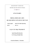Đề tài: PHÒNG, CHỐNG RỬA TIỀN QUA HỆ THỐNG NGÂN HÀNG VIỆT NAM
